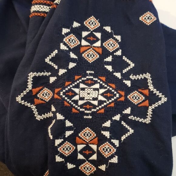 Gap Embroidered Tassel Top Sz M - Picture 5 of 8